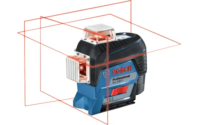 Produktfoto 1 von Bosch GLL 3-80 C Linienlaser 650 nm ±0.2 mm/m Innen Laserfarbe Rot 3, Klasse 2