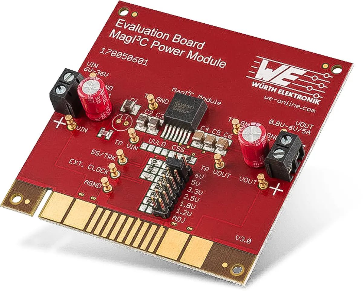 Produktfoto 1 von Wurth Elektronik WPMDB Evaluierungsplatine, MagI3C Strommodul Abwärtsregler