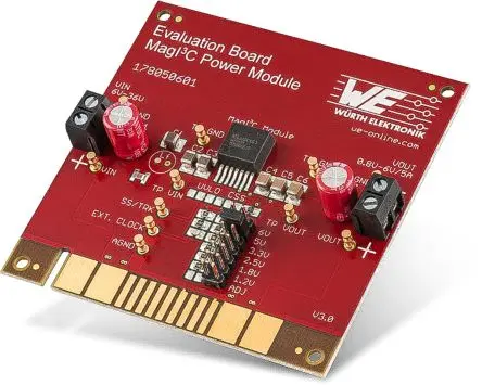 Produktfoto 1 von Wurth Elektronik WPMDB Evaluierungsplatine, MagI3C Strommodul Abwärtsregler