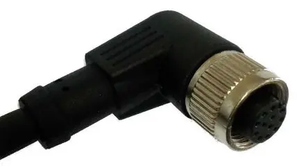 Produktfoto 1 von RS PRO CBF, 12-polig Sensor-Betätigungselementkabel, Rechtwinklig Buchse / Freies Ende Nicht abgeschlossen, Länge 2 m