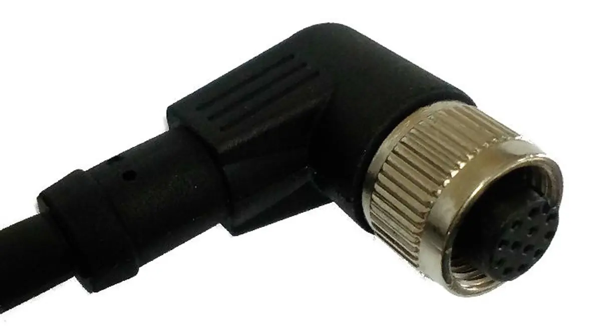 Produktfoto 1 von RS PRO CBF, 12-polig Sensor-Betätigungselementkabel, Rechtwinklig Buchse / Freies Ende Nicht abgeschlossen, Länge 2 m