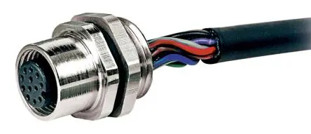 Produktfoto 1 von RS PRO CPF12 M12 Rundsteckverbinder Buchse 12-polig Buchse 1.5A Panel IP67
