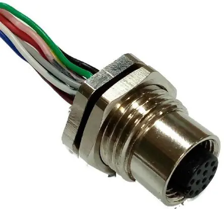 Produktfoto 1 von RS PRO CPF12 M12 Rundsteckverbinder Buchse 12-polig Buchse 1.5A Panel IP67