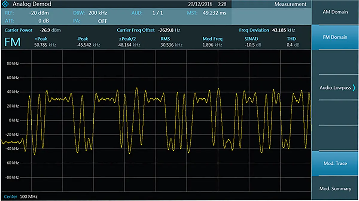 Produktfoto 1 von Rohde & Schwarz Spektrumanalysator-Zubehör, Modulationsanalyse für Spektrumanalysator FPC1000