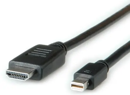 Produktfoto 1 von Roline, Stecker ROLINE DisplayPort-Kabel A Mini-DisplayPort B HDMI - Stecker, 3 m Polyvinylchlorid
