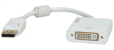 Produktfoto 1 von Roline Adapter 3840 x 2160 pixel, Ausgänge:1, In:Mini-DisplayPort, Out:DVI, 1.2 m Kabel