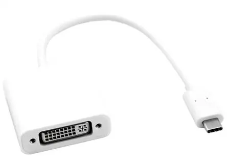 Produktfoto 1 von Roline Stecker IC-Buchse USB-Kabel, USB Typ C Buchse / DVI, 100 mm USB 3.1 Silber