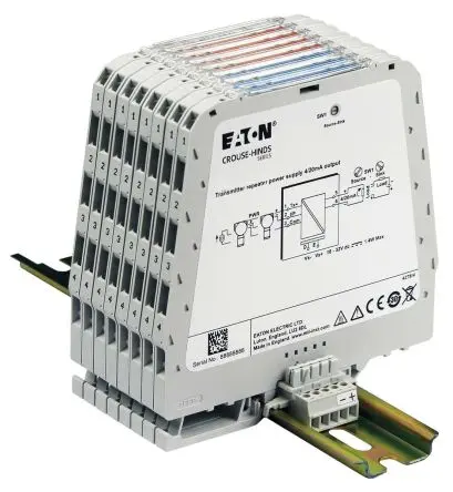 Produktfoto 1 von Eaton Serie MTL Signalwandler 18V dc, 32 V dc, Strom 4 → 20 mA EIN / Strom/Spannung 16.5 V, 4 → 20 mA AUS DIN-Hutschiene