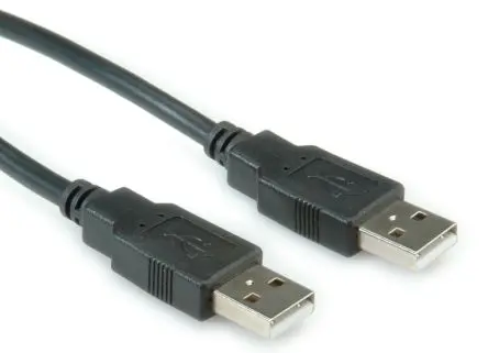 Produktfoto 1 von Roline Stecker IC-Buchse USB-Kabel, USB Typ A Stecker / USB Typ A, 3 m USB 2.0 Schwarz
