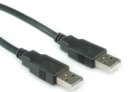 Produktfoto 1 von Roline Stecker IC-Buchse USB-Kabel, USB Typ A Stecker / USB Typ A, 4.5 m USB 2.0 Schwarz