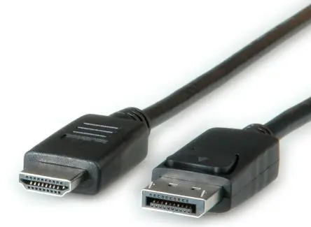 Produktfoto 1 von Roline, Stecker DisplayPort-Kabel A DisplayPort B HDMI - Stecker, 3 m Polyvinylchlorid