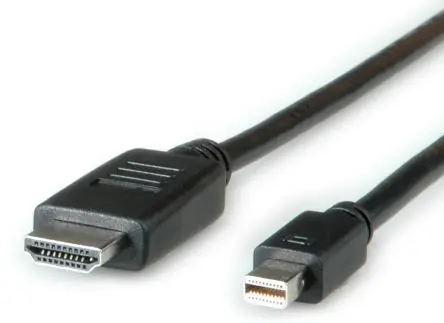 Produktfoto 1 von Roline, Stecker DisplayPort-Kabel A Mini-DisplayPort B HDMI - Stecker, 3 m Polyvinylchlorid