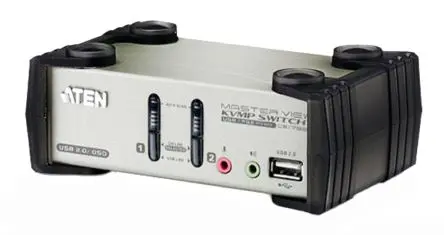 Aten KVM-Switch 2-Port VGA 3,5 mm Stereo 2048 x 1536 pixel