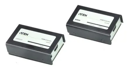 Produktfoto 1 von Aten 1 x HDMI Typ A Buchse (Schwarz) Extender-Paar HDMI HDMI-Extender Catx, 1920 x 1200 pixel Max., 1 Videoanschlüsse,