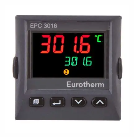 Eurotherm EPC3016 PID-Controller Frontplattenmontage 2, 5 x/ Zirkoniumdioxid-Sonde, Thermoelement, Pyrometer, PT1000, 80
