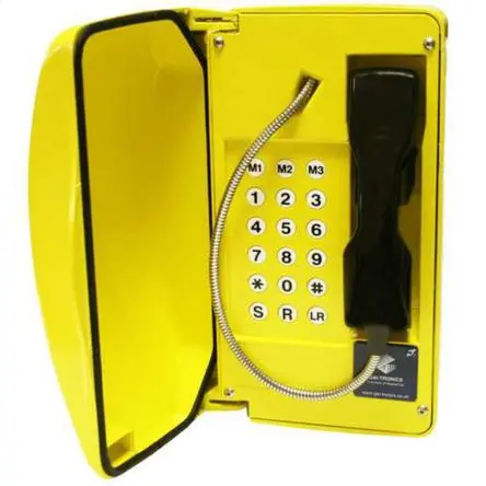 Produktfoto 1 von Gai-Tronics Auteldac 5 Schwarz, Gelb Festnetztelefone Mit Leitung