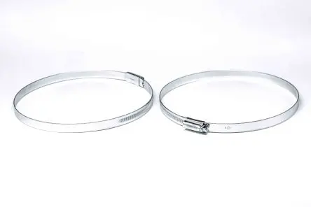 Produktfoto 1 von RS PRO Weichstahl Schlauchschelle Schneckengewinde, mit Sechskantschraube 120 mm