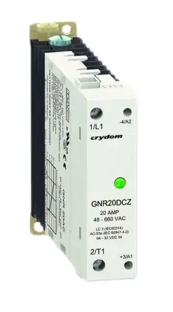 Produktfoto 1 von Sensata / Crydom GNR DIN-Schienen Halbleiterrelais mit Nulldurchgang 600 Veff / 10 A RMS