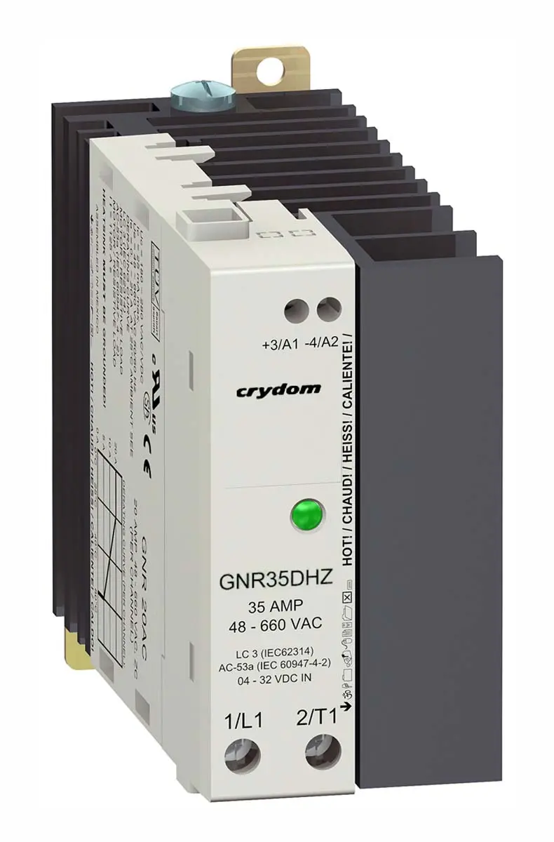 Sensata Crydom GNR DIN-Schienen Halbleiterrelais mit Nulldurchgang 600 Veff / 45 A eff