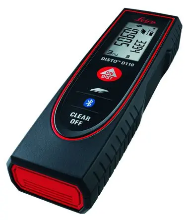 Produktfoto 1 von Leica D110 LCD Laser Entfernungsmesser, Klasse 2, 60 m, 635 nm, ±1.5 mm, 2 x AAA