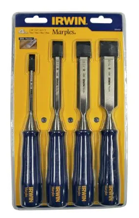 Produktfoto 1 von Irwin Stechbeitel, 4 Stück, Stahl Meissel-Set
