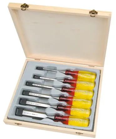 Produktfoto 1 von Irwin Stechbeitel, 6 Stück, 75 mm, Stahl Meissel-Set