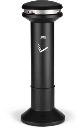 Produktfoto 1 von Rubbermaid Commercial Products Edelstahl Aschenbecher Schwarz, Basis, 485 mm x 1.02 m x 480mm