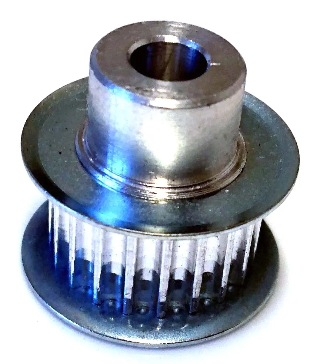 Produktfoto 1 von RS PRO Aluminium Zahnriemenscheibe 9 mm, 12 Zähne / Teilung 3 mm