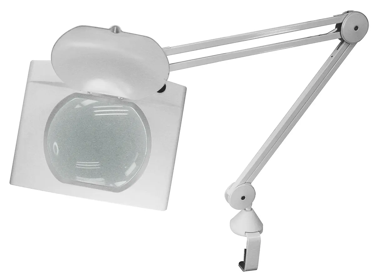 Produktfoto 1 von RS PRO LED Lupenleuchte Tischklemmenbefestigung, 190 x 160 mm Linse, 17.5 W, UK, EU