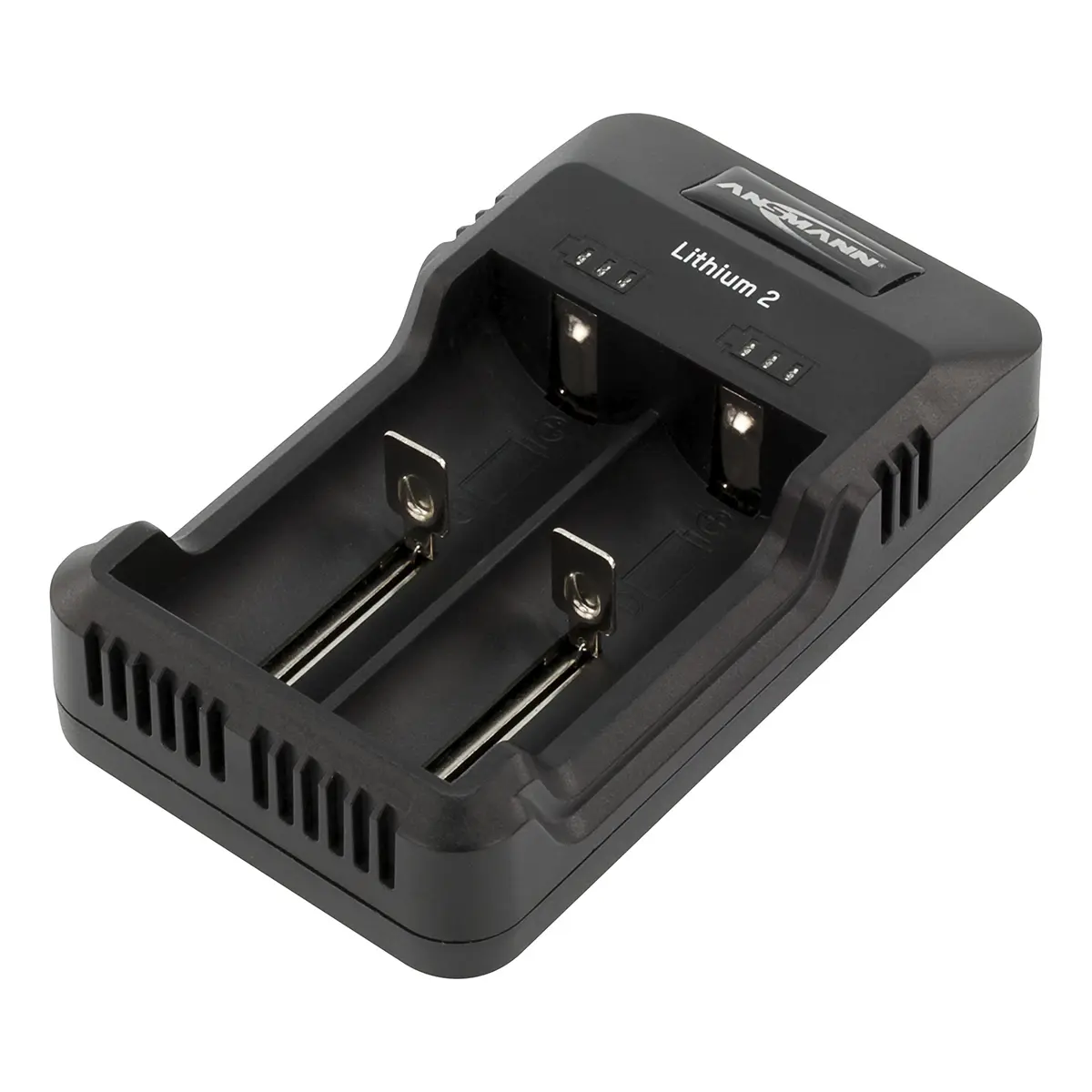 Produktfoto 1 von Ansmann Akkuladegerät, 3.6, 3.7 V (Li-Ion), 4.2 V (Li-Ion,±1%), 1.45 V (NiMH) Li-Ion, NiMH/1000 mA 18650, 2 x AAA,