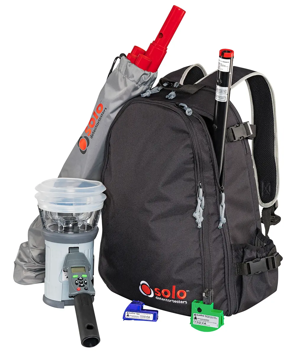 Produktfoto 1 von No Climb Rauch & Hitze Rauchmelder-Tester Testifire 5 m Rauch- und Wärmemelder-Set, Batterie Drahtloser Betrieb