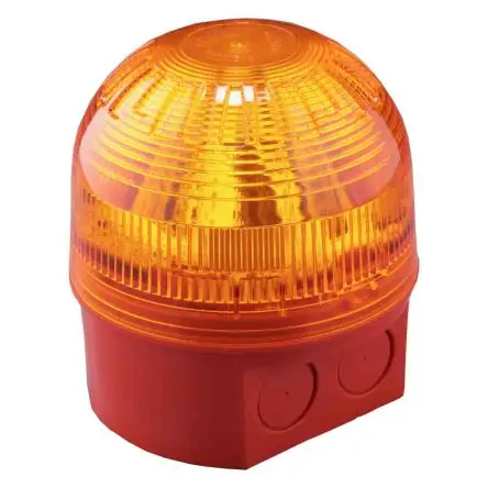 Produktfoto 1 von Klaxon Sonos Xenon Filament/Warnsummer Signalleuchte 6V dc Gelb Basis, Ø 98 mm x 104 mm IP65