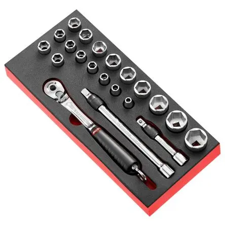 Produktfoto 1 von Facom MODM.SL1SLS 1/2" Vierkant metrisch, CrV-Stahl 8 , 9 , 10 , 11 , 12 , 13 , 14 , 15 , 16 , 17 , 18 , 19 , 21 , 22 ,