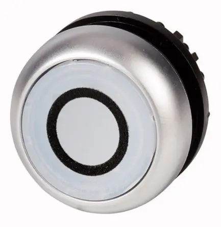Produktfoto 1 von Eaton RMQ Titan M22 Drucktastenkopf Ø 22 mm, Weiß Tastend Rund Rund Kunststoff, IP67