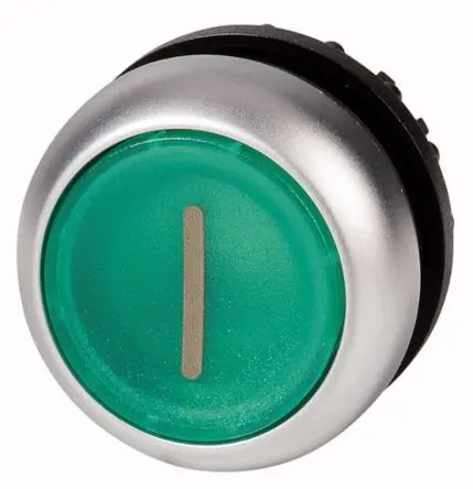 Produktfoto 1 von Eaton RMQ Titan M22 Drucktastenkopf Ø 22 mm, Grün wartungsfrei Rund Rund Kunststoff, IP67