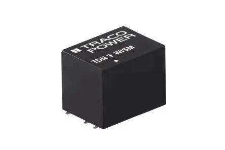 Produktfoto 1 von TRACOPOWER TDN 3WISM DC/DC Konverter, 3.3V dc OUT 700 mA Oberfläche 75V dc 1.6 kV dc 2.31 W -40 °C 70 °C