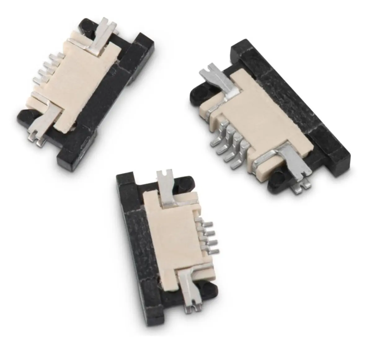 Produktfoto 1 von Wurth Elektronik WR-FPC ZIF, Oberfläche Horizontal FPC-Steckverbinder, 6-polig Buchse / 1-reihig, Raster 0.5 mm, SMD
