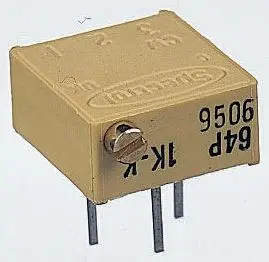 Produktfoto 1 von Vishay 64P 19-Gang THT Trimmer-Potentiometer, Seitliche Einstellung, 50kΩ, ±10%, 0.5W, Pin, L. 9.7mm