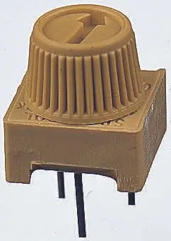 Produktfoto 1 von Vishay 63M 1-Gang Durchsteckmontage Trimm-Potentiometer, Einstellung von oben, 2 kΩ, 10 %, 0.5 W, Stift, L. 9.52 mm