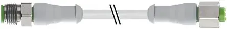 Produktfoto 1 von RS PRO 7014, 4-polig Sensor-Betätigungselementkabel, Gerade Stecker 4 / Gerade Buchse, Länge 5 m