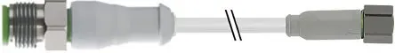 Produktfoto 1 von RS PRO 7014, 3-polig Sensor-Betätigungselementkabel, Gerade Stecker 3 / Gerade Buchse, Länge 5 m