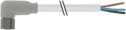 Produktfoto 1 von RS PRO 7014, 4-polig Sensor-Betätigungselementkabel, Rechtwinklig Buchse / Nicht abgeschlossen, Länge 5 m