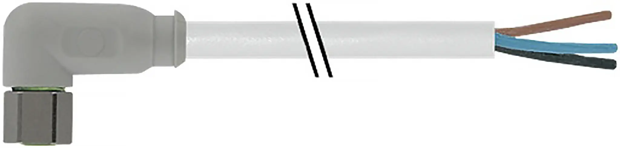 Produktfoto 1 von RS PRO 7014, 4-polig Sensor-Betätigungselementkabel, Rechtwinklig Buchse / Nicht abgeschlossen, Länge 5 m