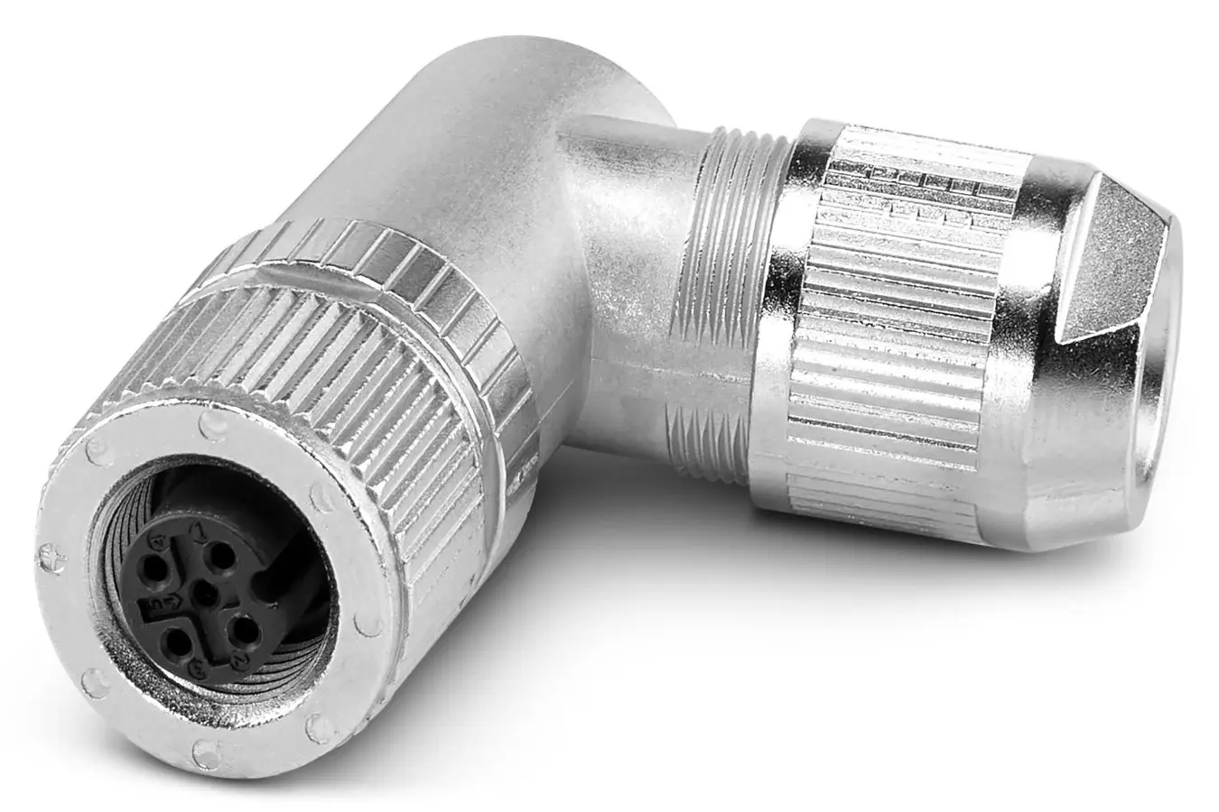 Phoenix Contact SACC 13 M12 Rundsteckverbinder Stecker 5-polig Buchse 4A Kabel IP65, IP40
