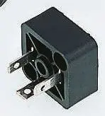 Produktfoto 1 von Hirschmann GSSA DIN 43650 Ventilsteckverbinder DIN 43650 C 2+E / 250V ac/dc, PG7 Schraubanschlussklemme, Schwarz