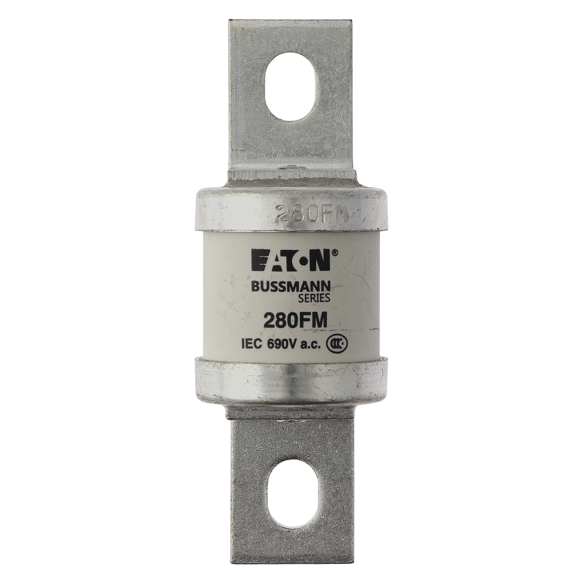 Produktfoto 1 von Eaton Bussmann Sicherung UK-Norm FM, 690 V ac, 500V dc / 280A FF, aR BS 88, IEC 269-4, Lochabstand 80 → 85mm