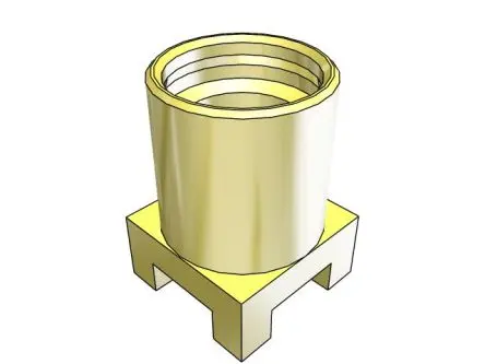 Produktfoto 1 von Samtec MMCX Buchse Koaxialsteckverbinder MCX-Steckverbinder, Oberfläche, für Koaxial-Kabel, 50 Ω Lot, Micro Miniature,