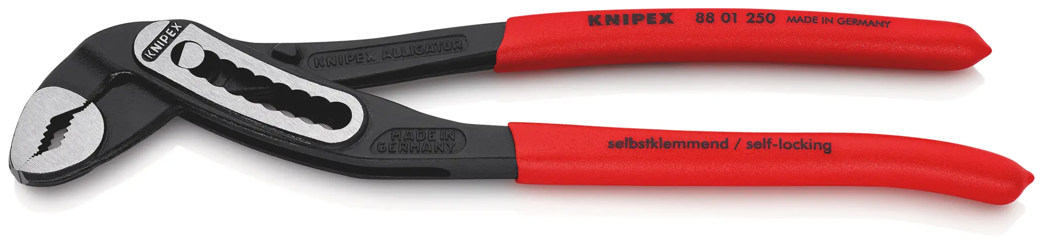 Produktfoto 1 von Knipex Alligator® Wasserpumpenzange / Backen 46mm 250 mm VDE 1000V zugelassen