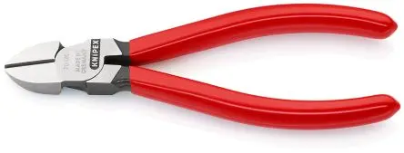 Produktfoto 1 von Knipex Knipex Mit abgeflachter Kante Kabelschneider Schließer (NO) 140mm / Backen 10mm, Schneidleistung 4 mm