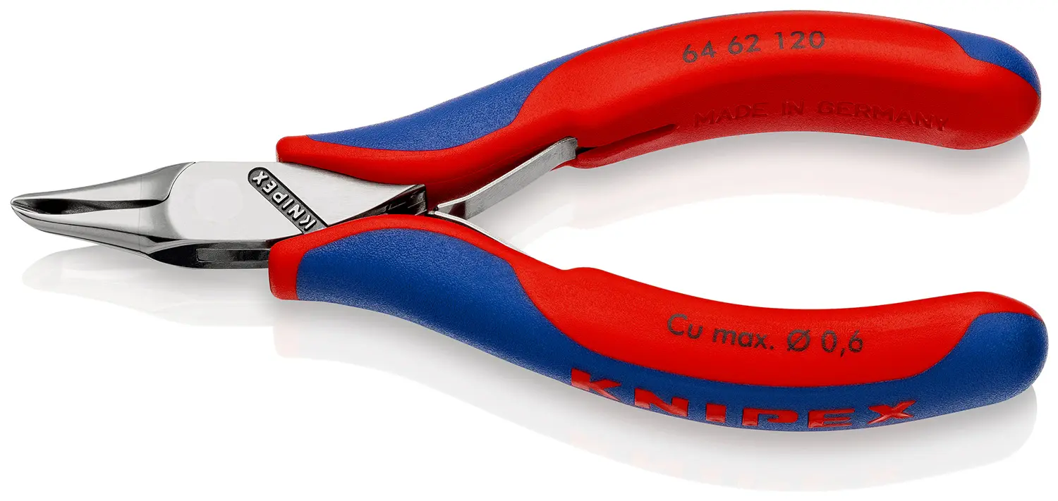 Produktfoto 1 von Knipex Knipex Kleine Fase Elektronik-Vornschneider Schließer (NO) 120 mm / Backen 19mm, Schneidleistung 0.6 mm